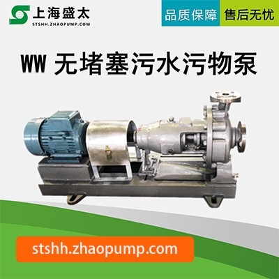 WW无堵塞污水污物泵盛太水环